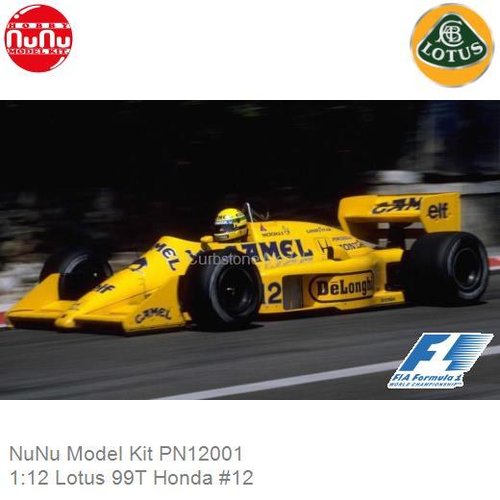 PRE-ORDER 1:12 Lotus 99T Honda #12 | Ayrton Senna (NuNu Model Kit PN12001)