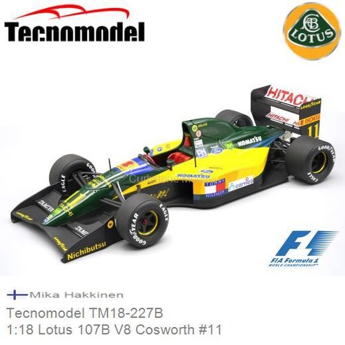 PRE-ORDER 1:18 Lotus 107B V8 Cosworth #11 (Tecnomodel TM18-227B)