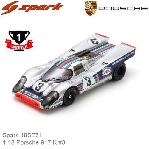 PRE-ORDER 1:18 Porsche 917 K #3 (Spark 18SE71)