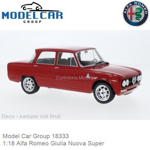 PRE-ORDER 1:18 Alfa Romeo Giulia Nuova Super (Model Car Group 18333)
