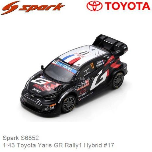 PRE-ORDER 1:43 Toyota Yaris GR Rally1 Hybrid #17 | Sébastien Ogier (Spark S6852)
