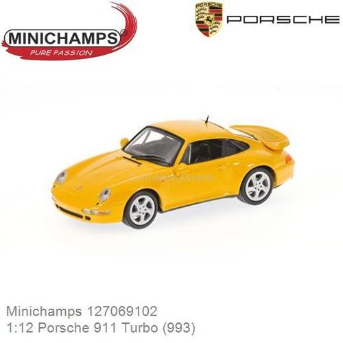 PRE-ORDER 1:12 Porsche 911 Turbo (993) (Minichamps 127069102)