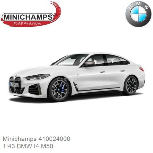PRE-ORDER 1:43 BMW I4 M50 (Minichamps 410024000)