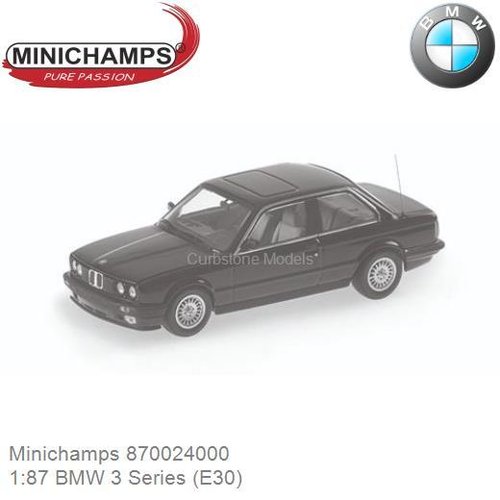 PRE-ORDER 1:87 BMW 3 Series (E30) (Minichamps 870024000)