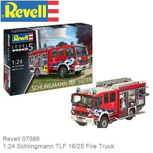 Bouwpakket 1:24 Schlingmann TLF 16/25 Fire Truck (Revell 07586)