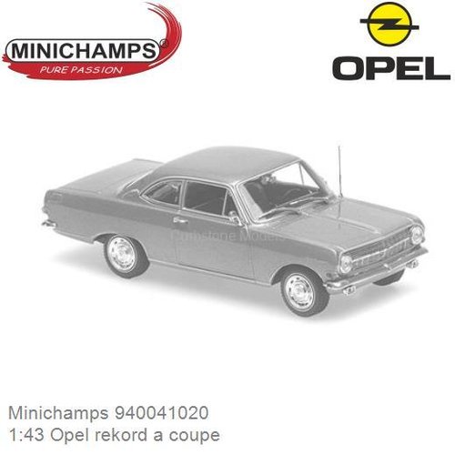 PRE-ORDER 1:43 Opel rekord a coupe (Minichamps 940041020)