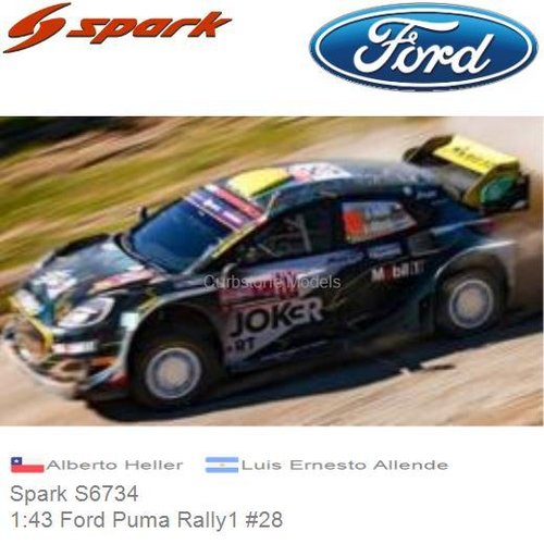 PRE-ORDER 1:43 Ford Puma Rally1 #28 | Alberto Heller (Spark S6734)