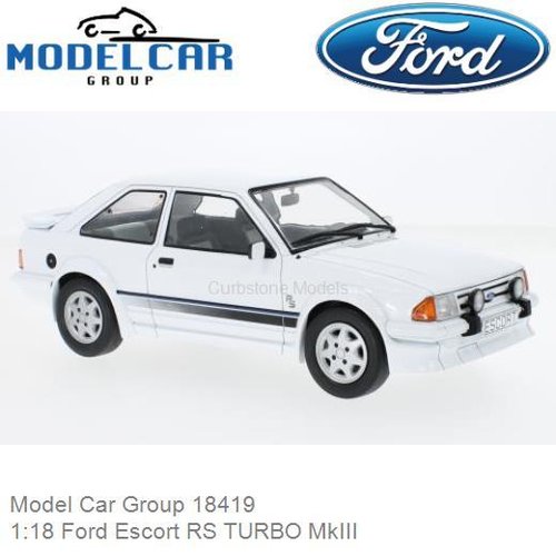PRE-ORDER 1:18 Ford Escort RS TURBO MkIII (Model Car Group 18419)